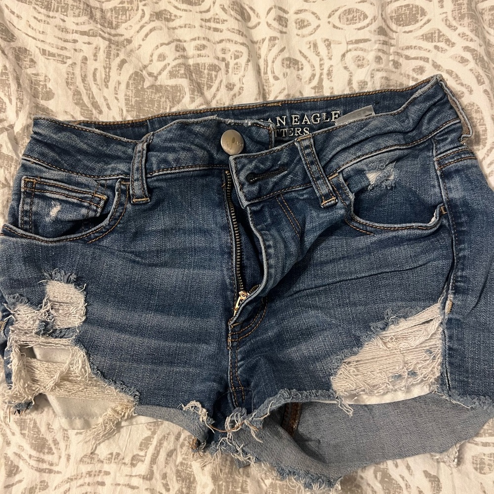 American Eagle Shorts Super Stretch Hi Rise Shortie Size 4